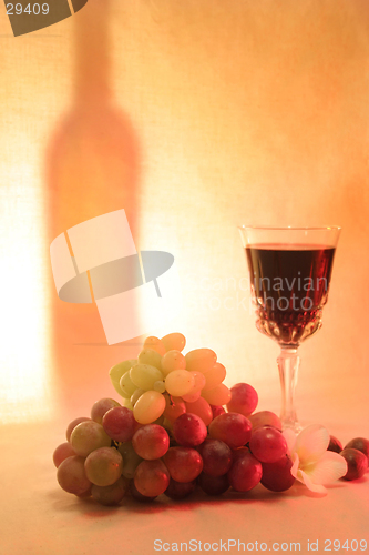 Image of Wine, fruits macadamia