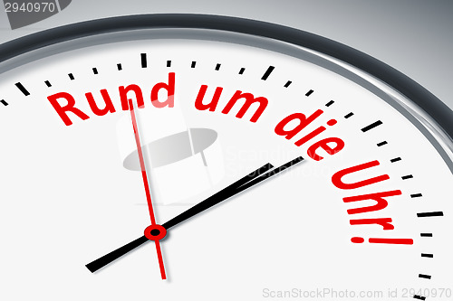 Image of Uhr mit Text