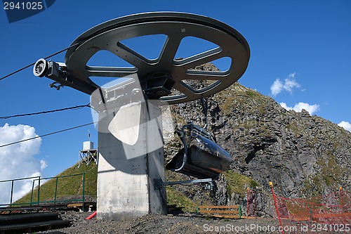 Image of A chairlift rotating mechanism