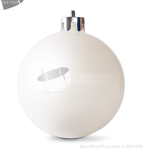 Image of White Christmas Ball