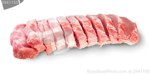 Image of Raw Sliced Pork Meat