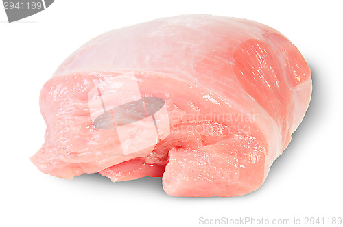 Image of Raw Turkey Breast On A White Background