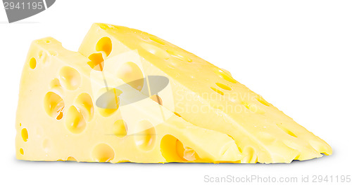 Image of Two Pieces Of Cheese