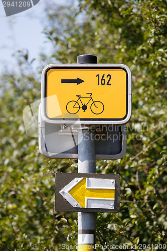 Image of bike sign and tourist directorz