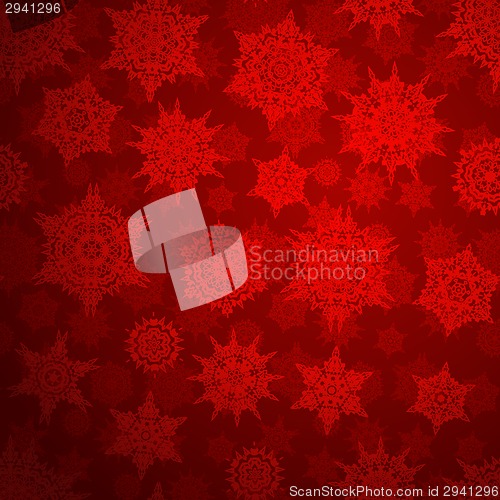 Image of Seamless deep red christmas pattern. EPS 10