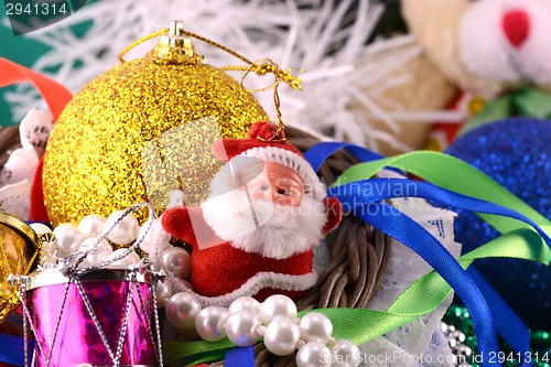 Image of Santa Claus, christmas invitation card