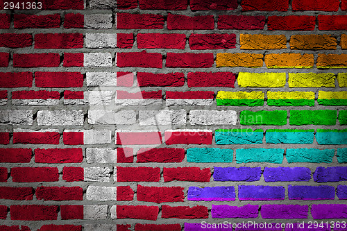 Image of Dark brick wall - LGBT rights - Denmark