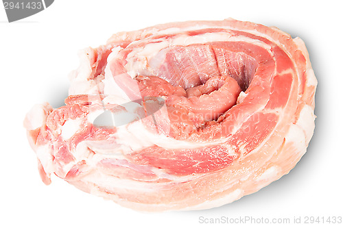 Image of Raw Pork Ribs On A Roll