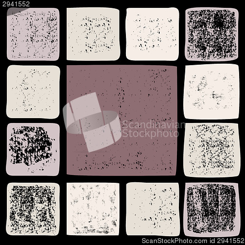 Image of Ink splatters. Grunge design elements collection.