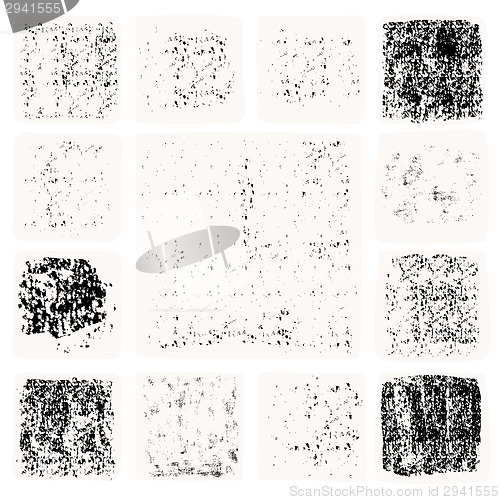 Image of Ink splatters. Grunge design elements collection.