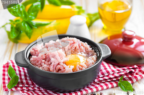 Image of Minced meat with egg