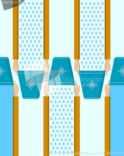 Image of Vector background for Ice Bucket Challenge.