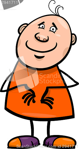 Image of funny happy man cartoon illustration