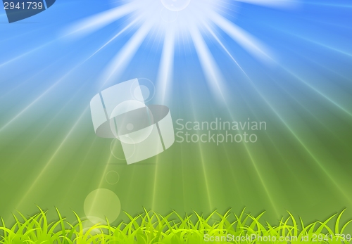 Image of Abstract summer sunlight background