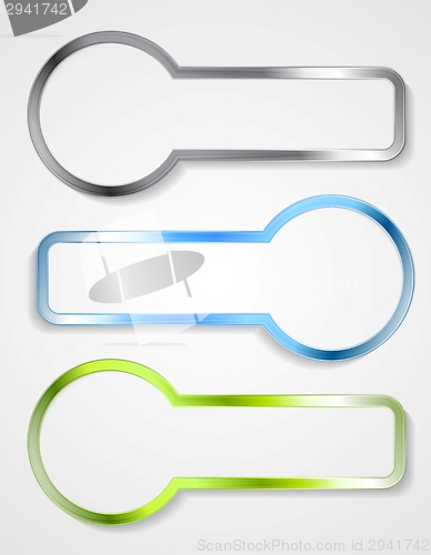 Image of Abstract glass and metallic frame background