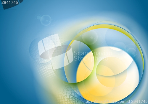 Image of Abstract bright circles vector background