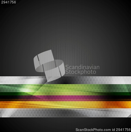 Image of Bright stripes hi-tech background