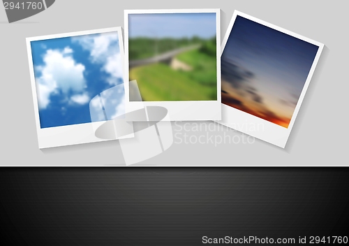 Image of Polaroid photo abstract background