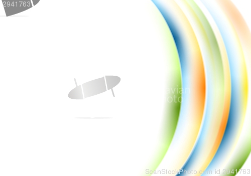 Image of Abstract wavy colorful background