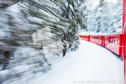 Image of Train in the snow