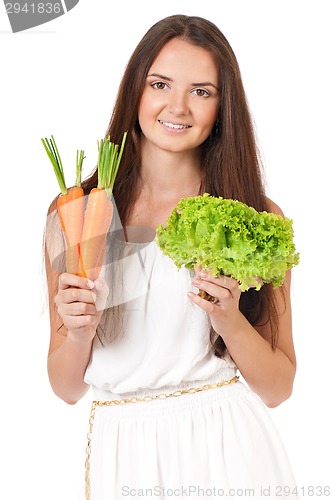 Image of Woman with vegetables