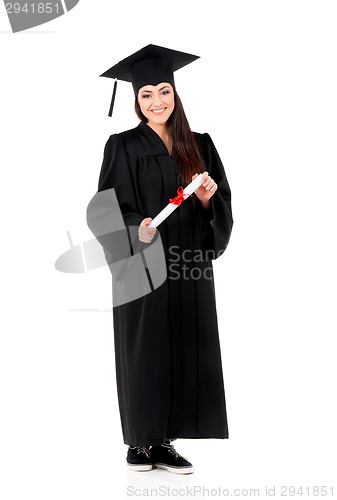 Image of Graduating student girl