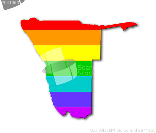Image of Namibia - Rainbow flag pattern