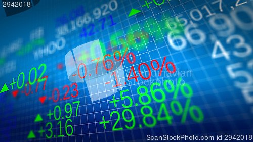 Image of Stock market. Shallow depth of fields.