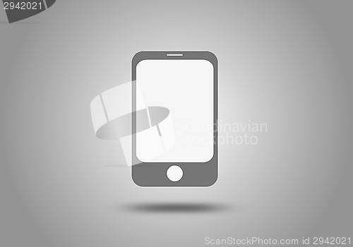 Image of Flat icon of smartphone.