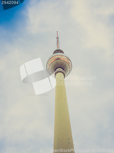 Image of Retro look TV Tower Berlin