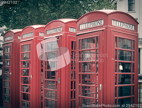 Image of Retro look London telephone box