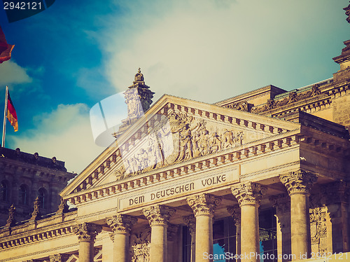 Image of Retro look Reichstag Berlin