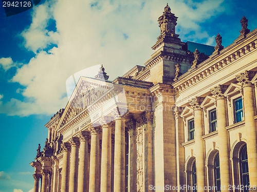 Image of Retro look Reichstag Berlin