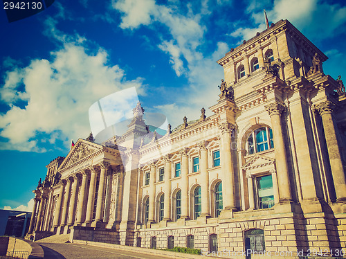 Image of Retro look Reichstag Berlin