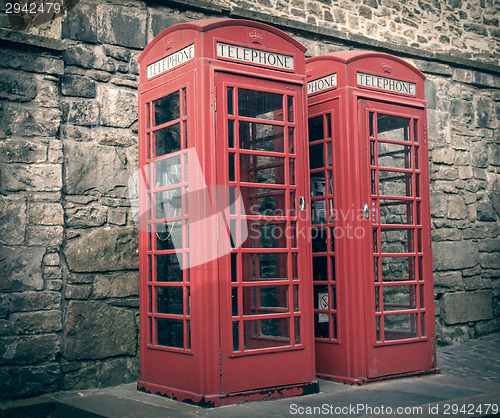 Image of Retro look London telephone box