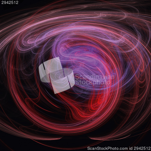 Image of Abstract Art Red Wave
