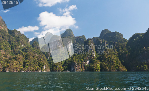 Image of Cheow Lan Lake or Rajjaprabha Dam Reservoir, Thailand