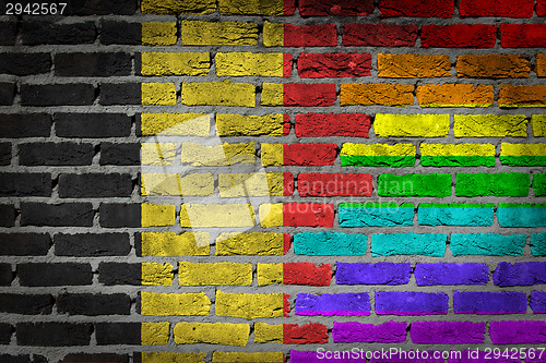 Image of Dark brick wall - LGBT rights - Belgium