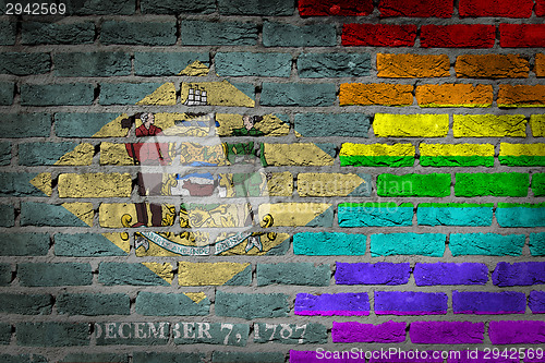 Image of Dark brick wall - LGBT rights - Delaware