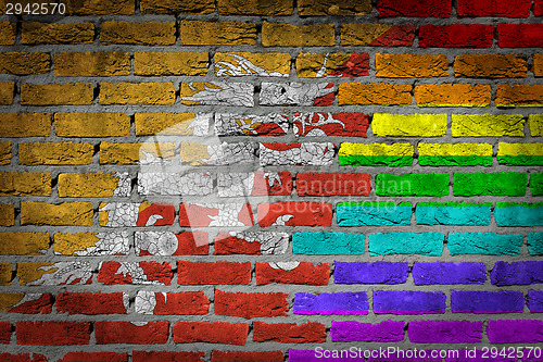 Image of Dark brick wall - LGBT rights - Bhutan