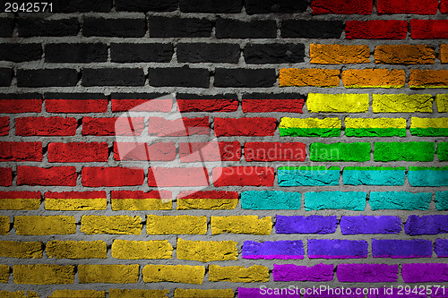 Image of Dark brick wall - LGBT rights - Germany