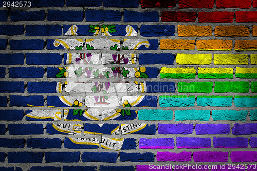 Image of Dark brick wall - LGBT rights - Connecticut