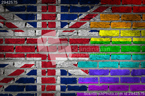 Image of Dark brick wall - LGBT rights - United Kingdom