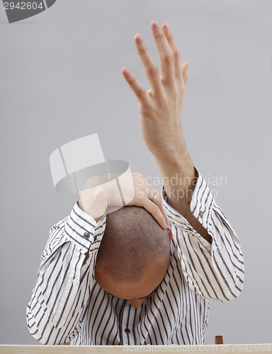 Image of Man at desk