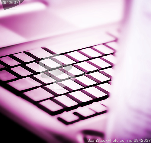 Image of Modern and stylish laptop. 
