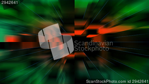 Image of Blurred green red background