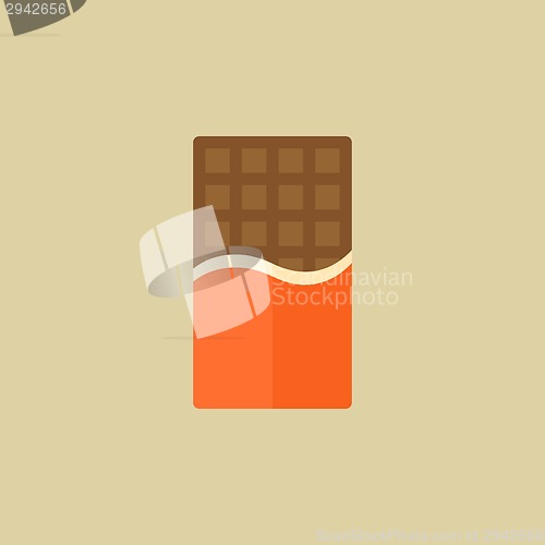 Image of Chocolate. Food Flat Icon