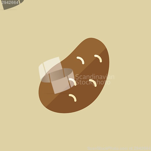 Image of Potato. Food Flat Icon
