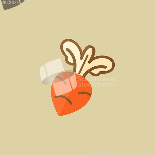 Image of Beet. Food Flat Icon