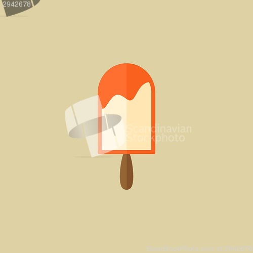 Image of Ice cream. Food Flat Icon